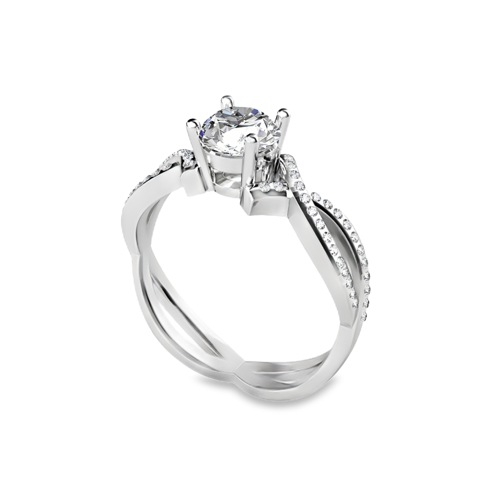 Infinity Twist 18K Gold Ring
