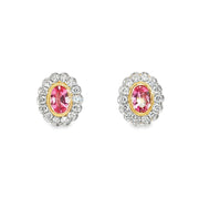 PInk Sappire diamonds Earrings